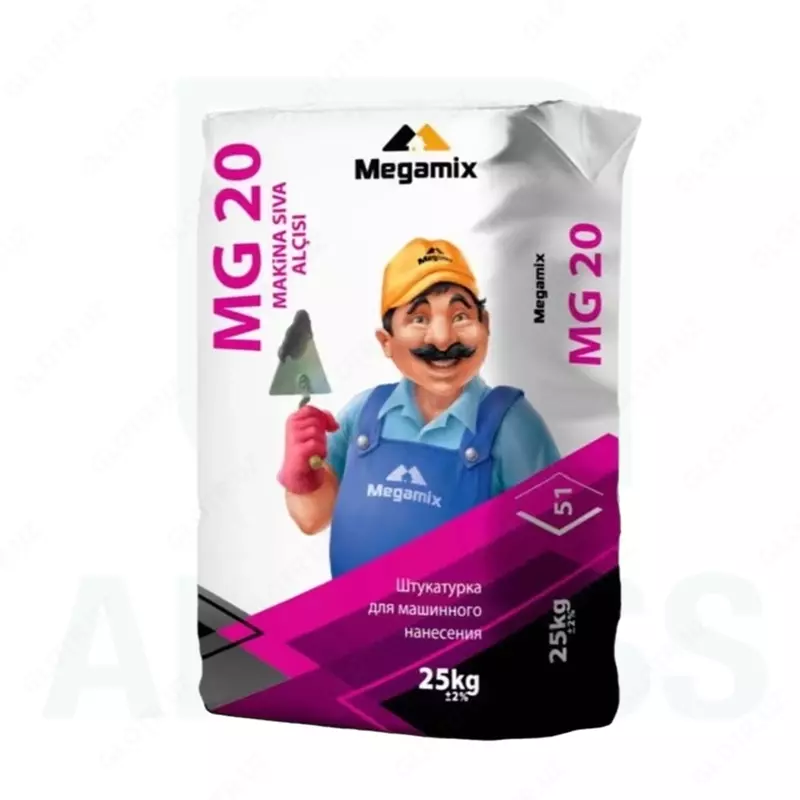 MegaMix MG 20 Sıva – mashinada qo‘llaniladigan suvoq