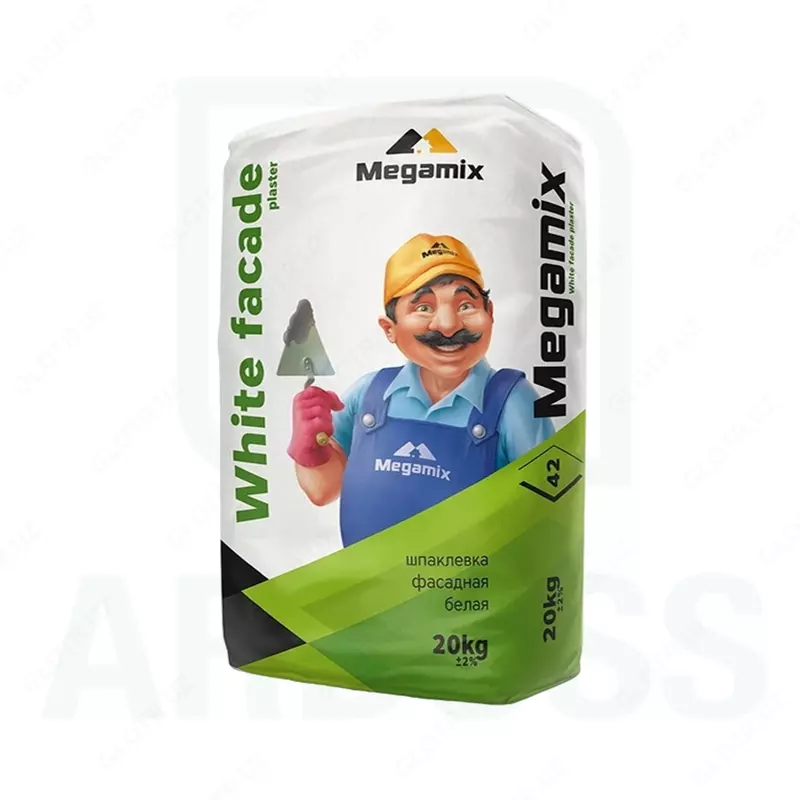 MegaMix White Facade Plaster – oq fasad suvog‘i