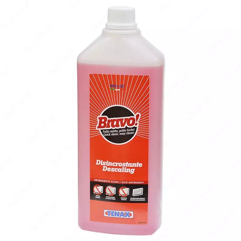 ОЧИСТИТЕЛЬ BRAVO DISINCROSTANTE (КИСЛОТНЫЙ) (1Л) TENAX – средство для очистки поверхностей.