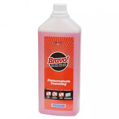 ОЧИСТИТЕЛЬ BRAVO DISINCROSTANTE (КИСЛОТНЫЙ) (1Л) TENAX – средство для очистки поверхностей.
