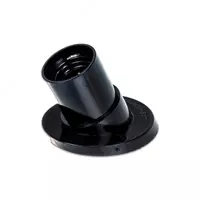 PRIME E27 devorga o‘rnatiladigan karbolit patroni (qora