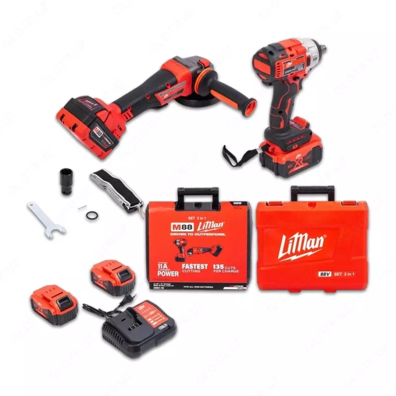 Набор инструментов Makute 2 в 1 - компактный и мощный комплект аккумуляторных инструментов