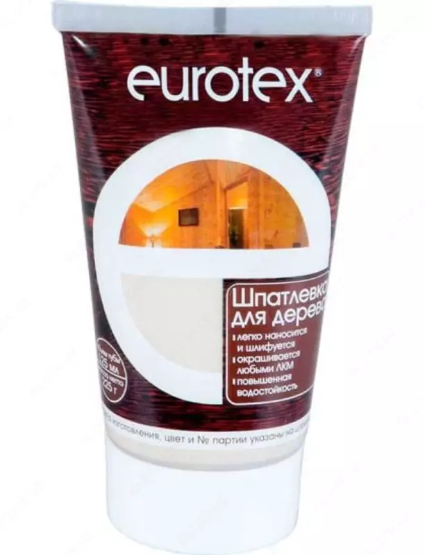 Eurotex Yog‘och uchun shpatlevka (225 g) - yuqori sifatli shpatlevka bo‘lib