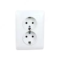 Camilla PRIME 2-xonali 16A rozetka — u elektr jihozlarini ishonchli va xavfsiz ulashni ta’minlaydi