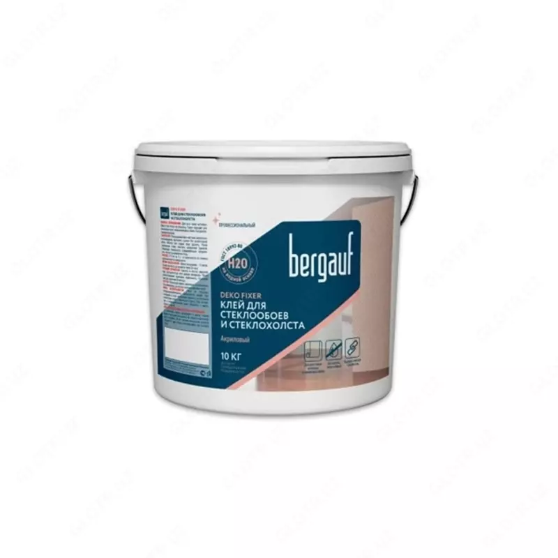 Shisha devor qog‘ozlari va shisha mato uchun Bergauf Deko Fixer akril yopishtiruvchi