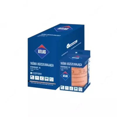 ATLAS HYDROBAND 3G - гидроизоляционная лента ( 50 м ) — это высококачественная эластичная гидроизоляционная лента