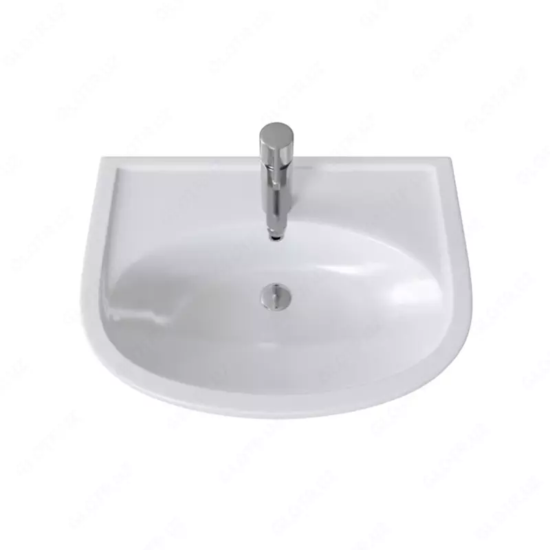  Раковина EKOKERAMA SONATA 0112 (Модель 0112) — это округлая раковина на пьедестале  сочетающая в себе элегантный дизайн и надежные материалы. - 