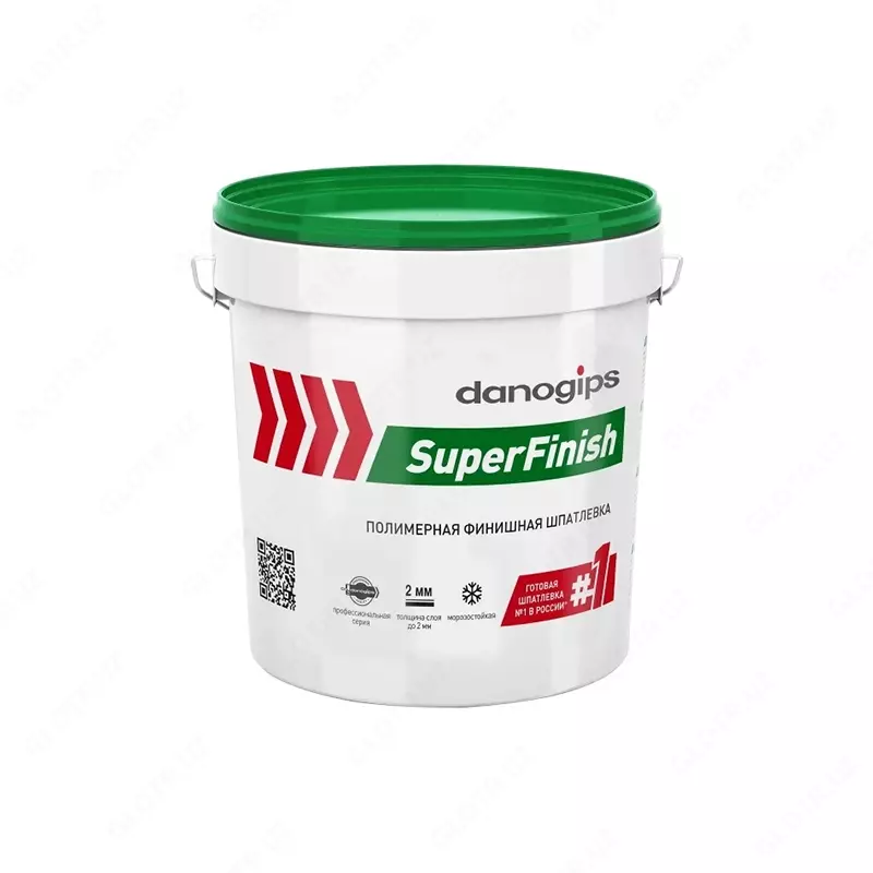 Danogips SuperFinish polimerli foydalanishga tayyor shpatlyovka