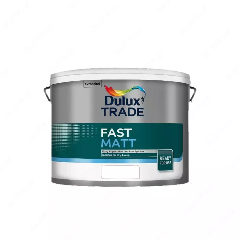 Dulux Trade Fast Matt White Light Base (10 л) — водоэмульсионная матовая краска с низким блеском