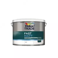 Dulux Trade Fast Matt White (10 л) — водоэмульсионная матовая краска с низким блеском