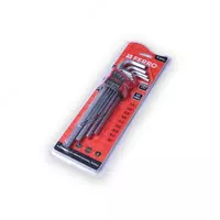 Набор ключей шестигранных Ferro L 9pcs— это комплект из 9 L-образных шестигранных ключей