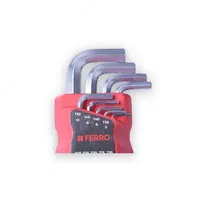 Набор ключей шестигранных Ferro L 9pcs— это комплект из 9 L-образных шестигранных ключей