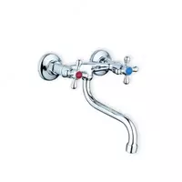 Смеситель DMX12-A605— это настенный двухвентильный смеситель для кухни