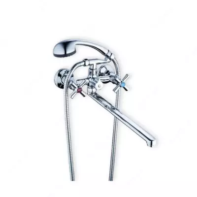 Смеситель DMT7-B722— это двухвентильный смеситель для ванны с поворотным изливом