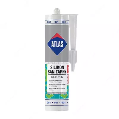 Atlas Силикон Sanitarinis Silton S 001 280 мл Atlas Силикон Sanitarinis Silton S 001 280 мл