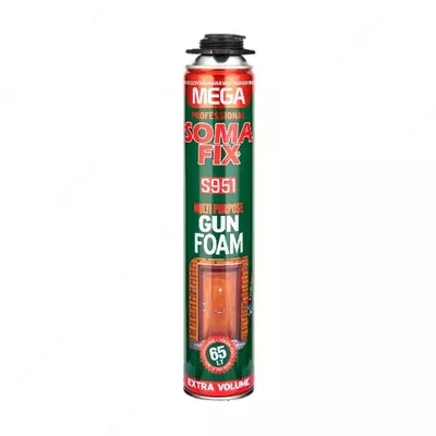 Somafix S951 Mega Multi Purpose Polyurethane Gun Foam 850 мл.