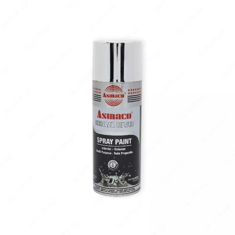 Asmaco Chrome Silver Spray Paint 400 мл