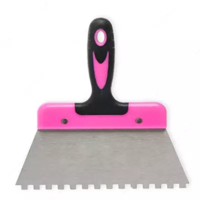 Зубчатый шпатель Araks 200 мм (розовый) Зубчатый шпатель Araks 200 мм (розовый)