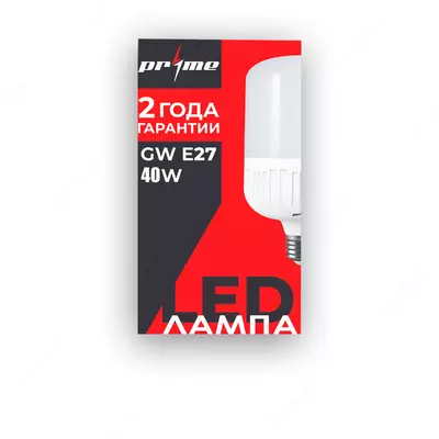Devor chirog‘i Prime LED GW-40W-E27 6000K 220-240VAC Devor chirog‘i Prime LED GW-40W-E27 6000K 220-240VAC
