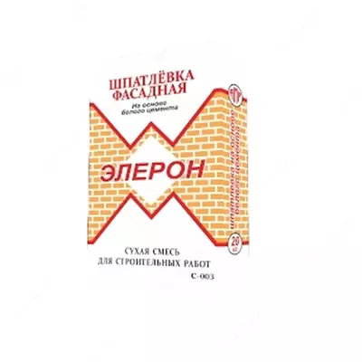 Шпатлёвка фасадная белая ELERON 003.