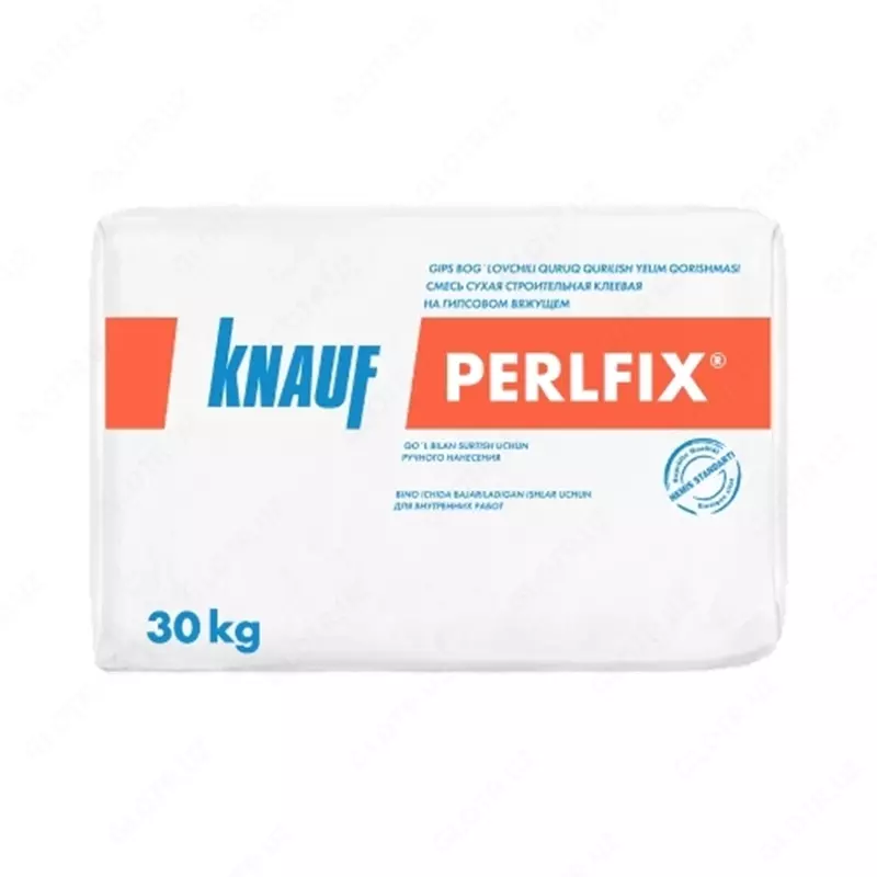 O'rnatish uchun yopishtiruvchi kley KNAUF PERLFIX 30KG
