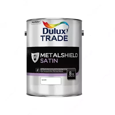 Высококачественная алкидная эмаль METALSHIELD SATIN WHITE ( 5 L)
