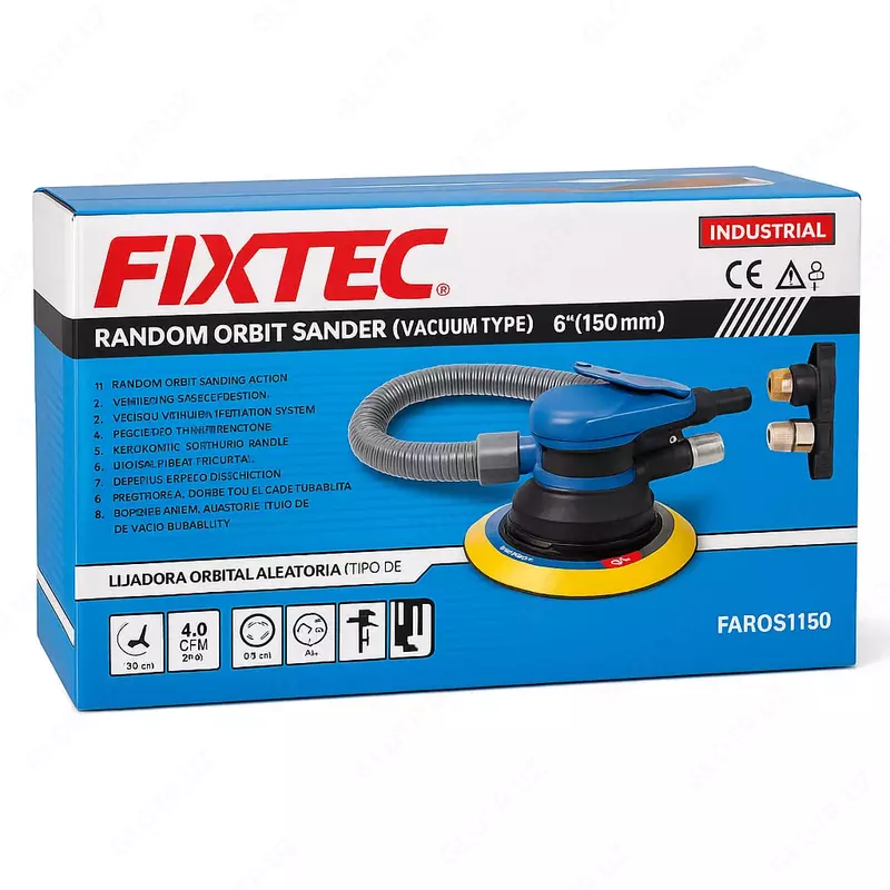 FIXTEC Random Orbit Sander (Vacuum Type) 6" (150мм).