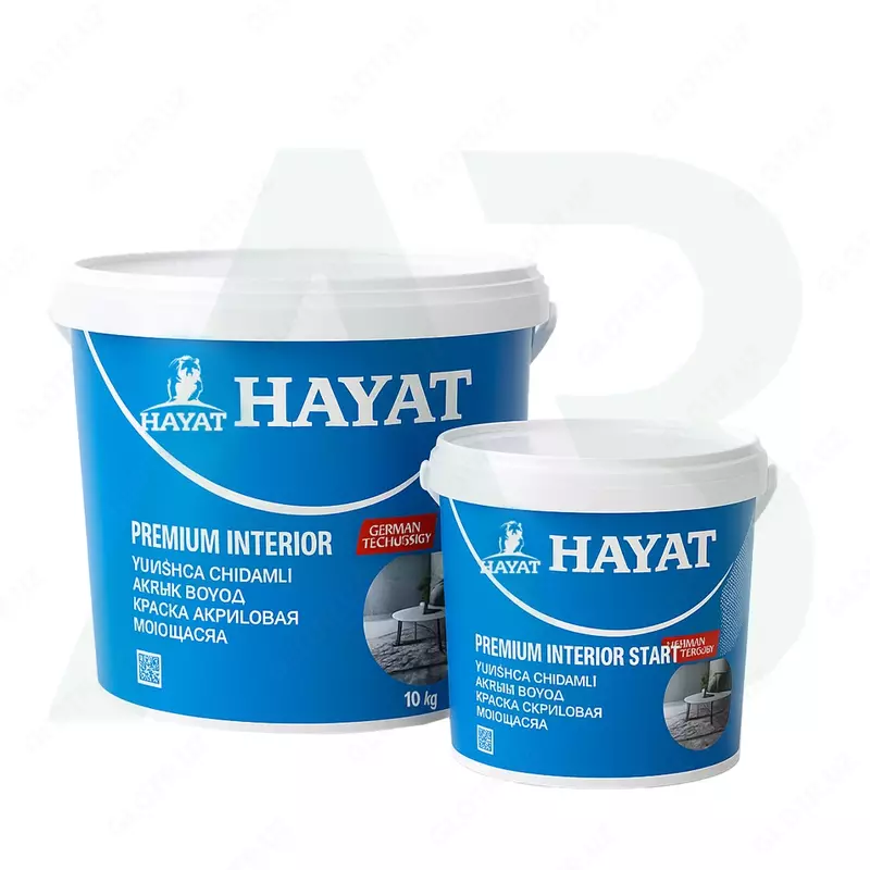 HAYAT Premium Interior start akril bo‘yog‘i (10 kg)