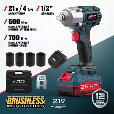  Chotkasiz akkumulyatorli zarbli gaykovert ALTECO CIW 21-500 BL - 