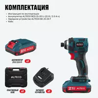  Cho‘tkasiz akkumulyatorli vint buragich ALTECO CISD 21-200 BL