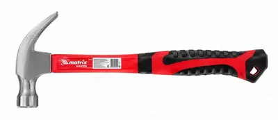 Matrix fiberglas 2k dastakli mix sug‘urgich bolg‘a  dumaloq zarb qismi  ventilyatsion teshiklar  magnit  450 g