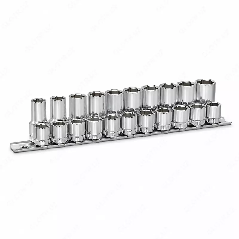 STELS 1/4″ torsevoy kallaklar to‘plami, 4–13 mm, 10 qism, plankada