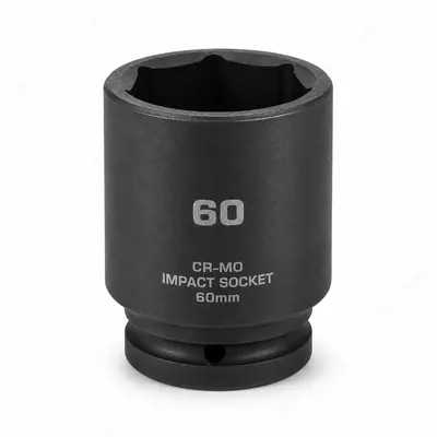 STELS uzaytirilgan 60 mm torsevoy kallak, 1″, olti qirrali, CrMo, shtift teshigi bilan
