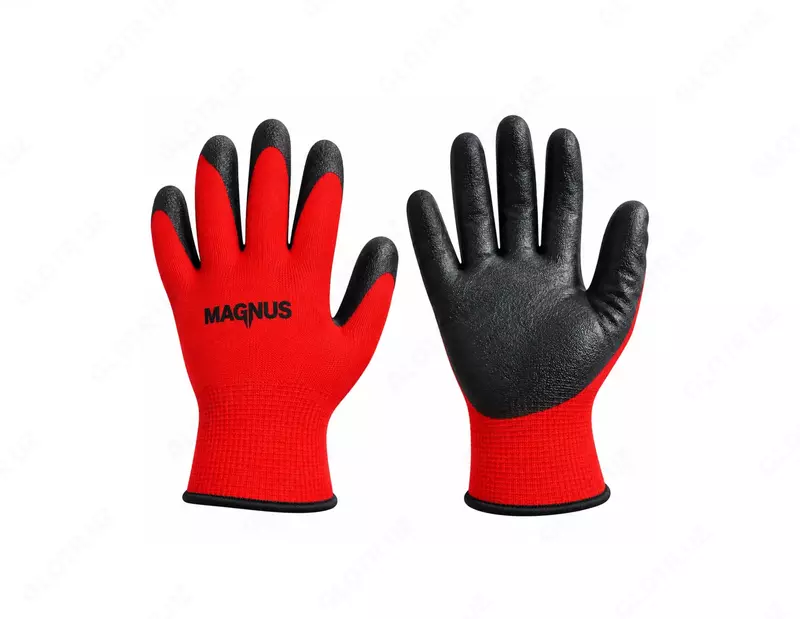 Magnus MILAN N528-RB qizil-qora rangli ishchi qo‘lqoplar