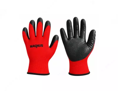 Magnus MILAN N528-RB qizil-qora rangli ishchi qo‘lqoplar