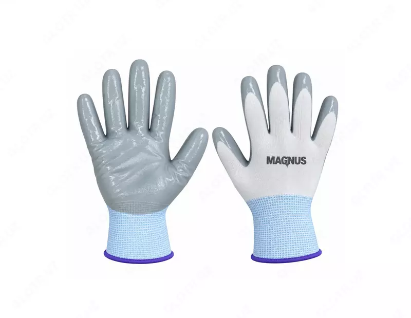 Рабочие перчатки Magnus BOLOGNA N528-WG выполнены в бело-сером цвете