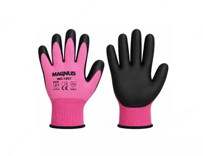 Рабочие перчатки Magnus LATEX фиолетового цвета