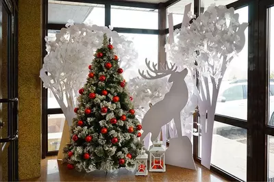 Новогодний декор офиса и корпоратива Только в розницу