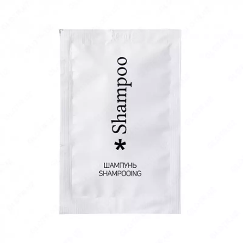 Одноразовый шампунь в пакетике для гостиниц