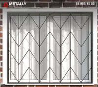 Металлические решетки на окна - по запросу