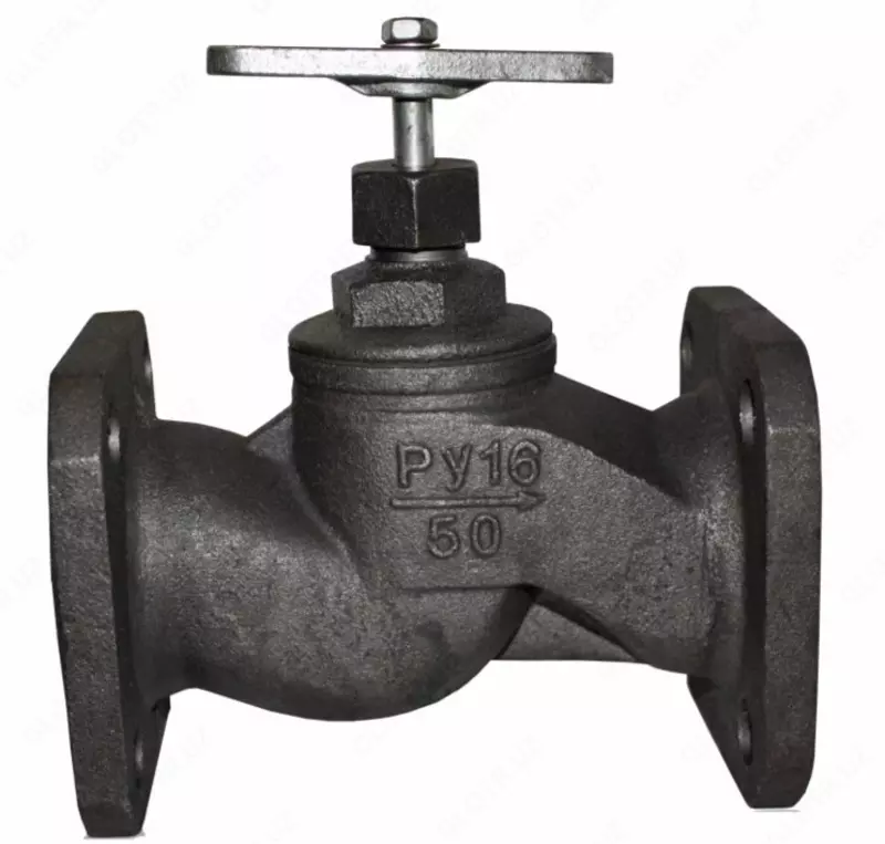  Вентиль чугунный фланцевый Д 50 РУ 16 Россия - 