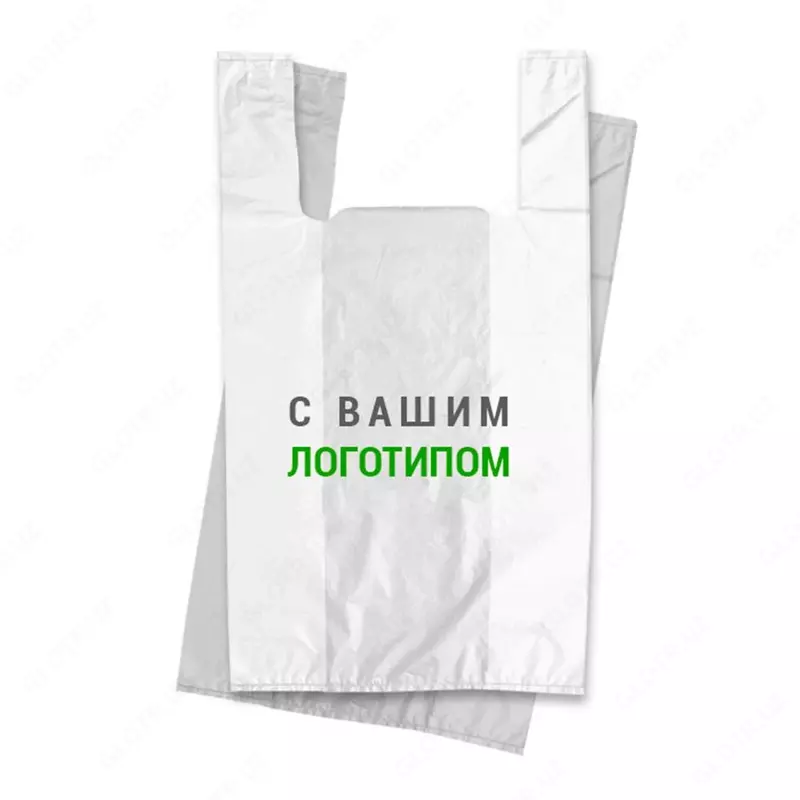 Полиэтиленовые пакеты майка с логотипом
