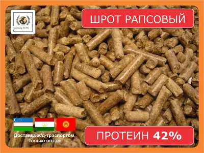 Шрот рапсовый (42% протеин на АСВ) ж/д-доставка