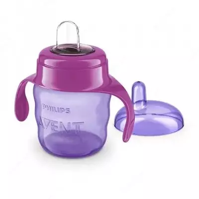 AVENT Чашка-непроливайка с ручками Comfort, 6 мес+, 200 мл AVENT Чашка-непроливайка с ручками Comfort, 6 мес+, 200 мл
