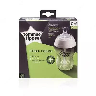 Антиколиковая бутылочка Tommee Tippee, 125 мл., 250 мл., 0-6, 6+, 18+ Антиколиковая бутылочка Tommee Tippee, 125 мл., 250 мл., 0-6, 6+, 18+