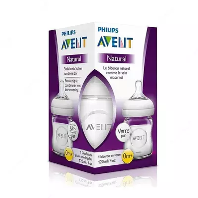 Стеклянная бутылочка Philips Avent, Авент стекло 240 мл. и 120 мл