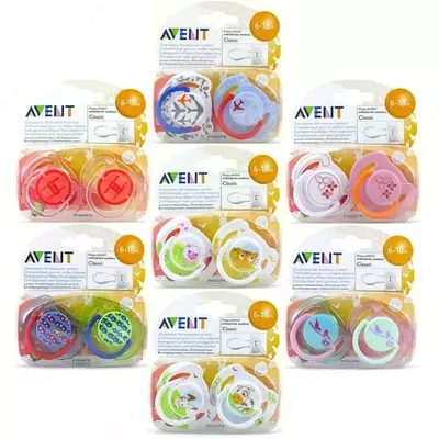 Avent Пустышка, Авент соска, 0-6 мес, 6+ мес, 18+ мес