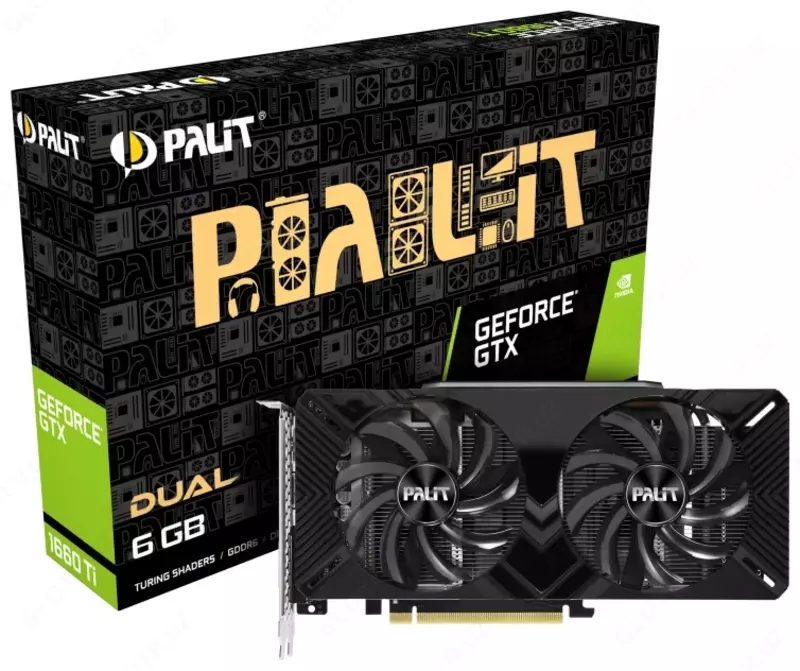 Видеокарта Palit GeForce GTX 1660 Ti Dual 6GB/192BIT