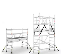 Вышка-тура алюминиевая со складывающейся базой CAGSAN FN96_(180)-FN180_(180)--FN390_(180)-FN600_(180)