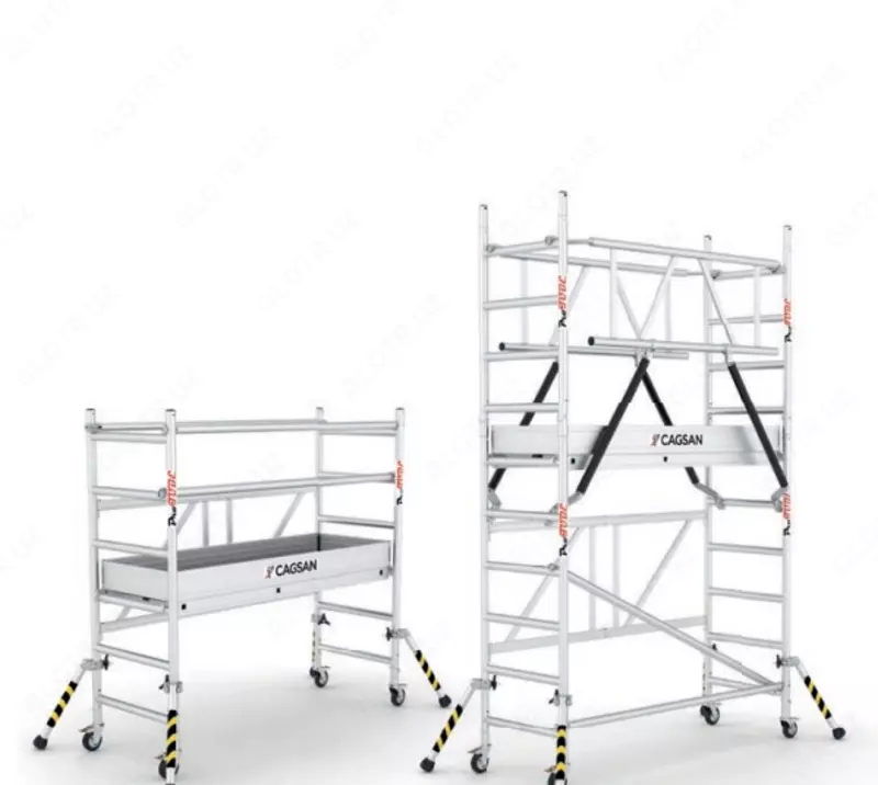 Вышка-тура алюминиевая со складывающейся базой CAGSAN FN96_(180)-FN180_(180)--FN390_(180)-FN600_(180)